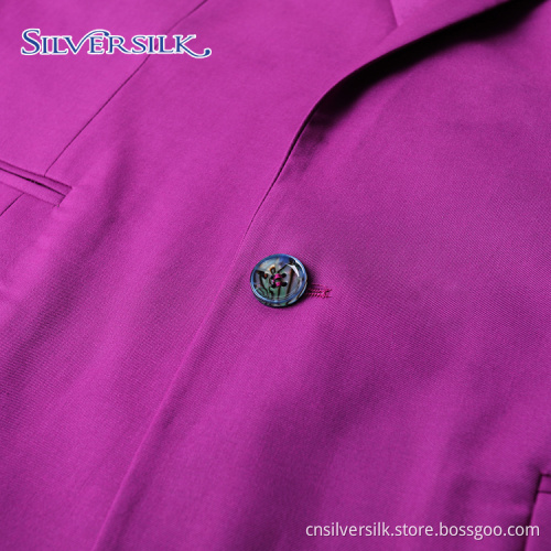 Spandex Stretch One Button Mens Slim Fit Blazer